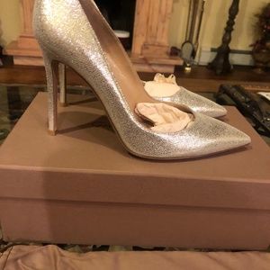 Gianvito Rossi silver pumps